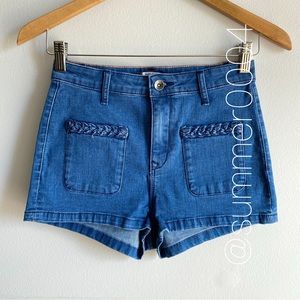 NWOT Roxy In My Head High Rise Denim Shorts 25